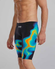TYR Mens Venzo Infrared Low Waisted Jammer - Org/Grn - Allens Swimwear