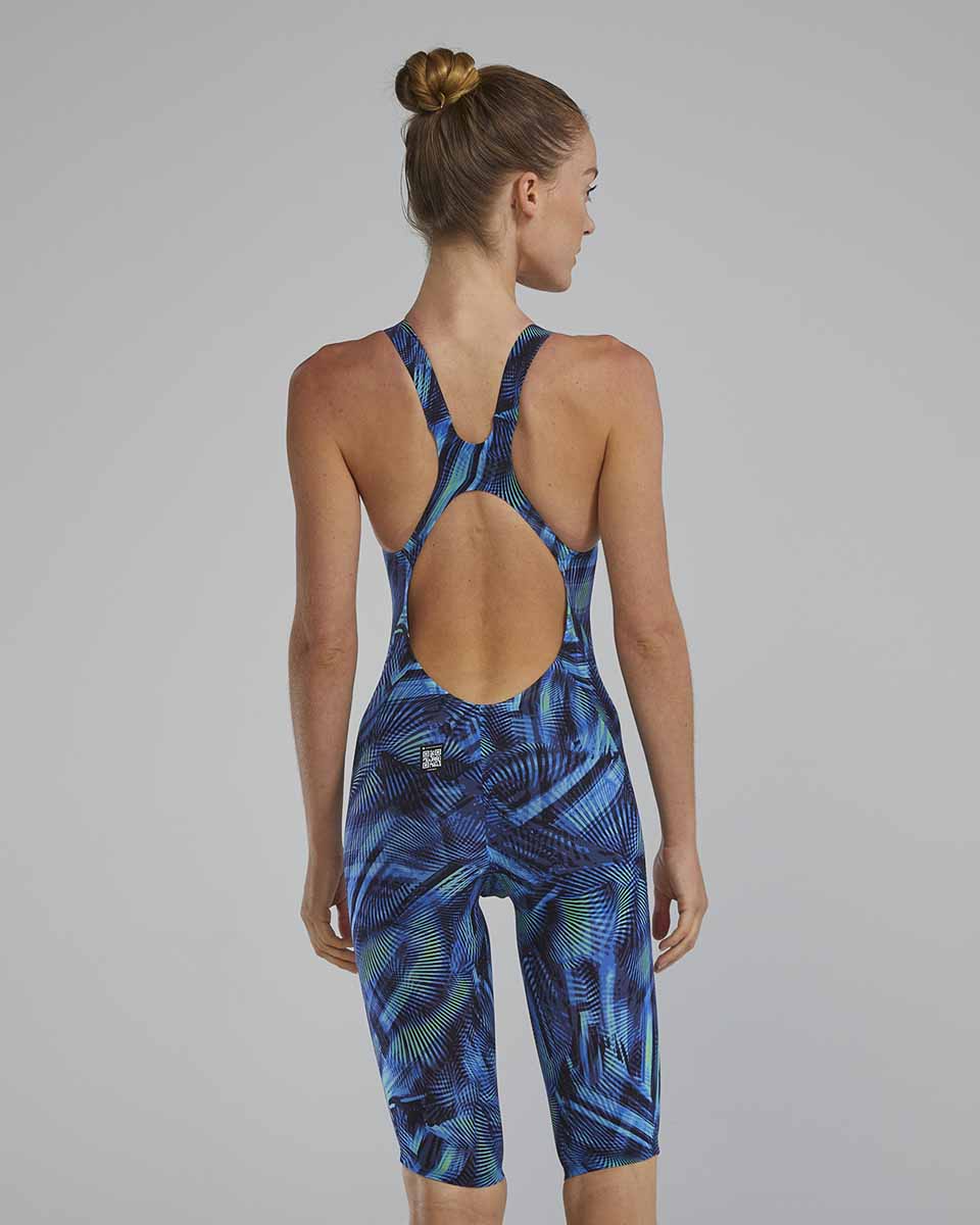TYR Womens Avictor 2.0 - Helux Openback Kneeskin - Blue/Green | Allens Of Kingsbury