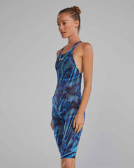 TYR Womens Avictor 2.0 - Helux Openback Kneeskin - Blue/Green | Allens Of Kingsbury