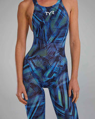 TYR Womens Avictor 2.0 - Helux Openback Kneeskin - Blue/Green | Allens Of Kingsbury