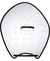 Clear TYR Catalyst Stroke Training Paddle for swimming, featuring ergonomic design and durable construction for improved stroke technique.