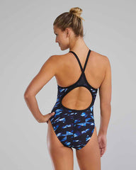 TYR Womens Triadic Diamondfit Swimsuit - Blue | Allens Of Kingsbury