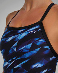 TYR Womens Triadic Diamondfit Swimsuit - Blue | Allens Of Kingsbury