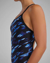 TYR Womens Triadic Diamondfit Swimsuit - Blue | Allens Of Kingsbury