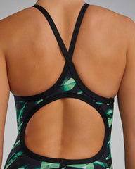 TYR Womens Triadic Diamondfit Swimsuit - Green | Allens Of Kingsbury