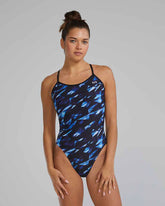 TYR Womens Triadic Trinityfit Swimsuit - Blue | Allens Of Kingsbury