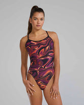 TYR Womens Furo Trinityfit Swimsuit - Burg/Gold | Allens Of Kingsbury