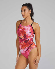 TYR Womens Gladius Cutoutfit Swimsuit - Pink/Orange | Allens Of Kingsbury