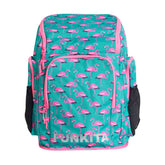 Way Funky Go Flamingo! Space Case Backpack - Green/Pink | Allens Of Kingsbury