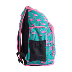 Way Funky Go Flamingo! Space Case Backpack - Green/Pink | Allens Of Kingsbury