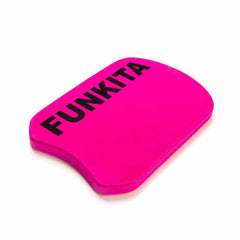 Pink Funkita Still Pink Kickboard by Way Funky, a lightweight foam swimming aid with a bright pink design for swim training.