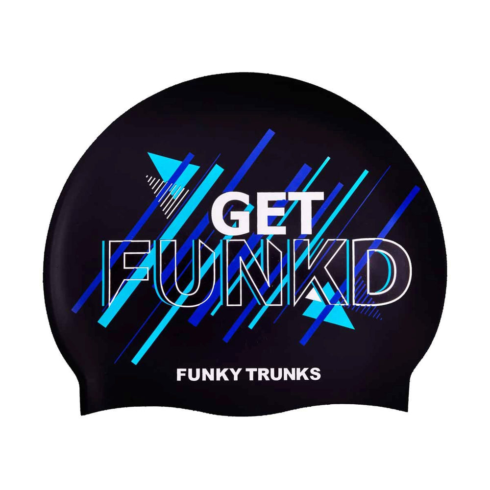Funky Trunks Funkd Swim Cap - Black/Multi | Allens Of Kingsbury