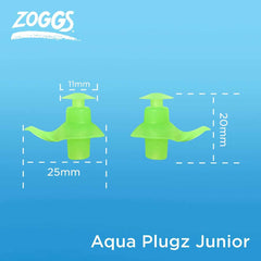 Zoggs Aqua Plugz Junior Ear Plugs - Orange | Allens Of Kingsbury