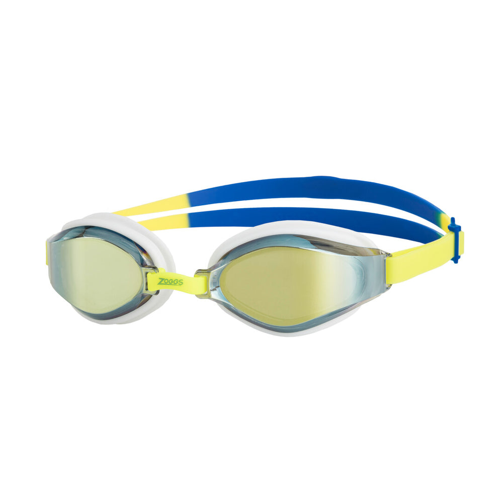 Zoggs Endura Max Titanium Mirrored Goggle - Yellow/Blue/Mirrored Lime | Allens Of Kingsbury