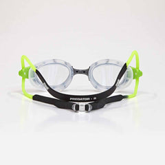 Zoggs Predator Goggles - Small Fit - Black/Green/Clear | Allens Of Kingsbury