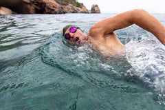 Zoggs Predator Titanium Goggles - Regular Fit - Grey/Black/Mirrored Pink | Allens Of Kingsbury