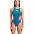 Arena Womens One Biglogo One Piece Swimsuit - Blue Cosmo/Purple