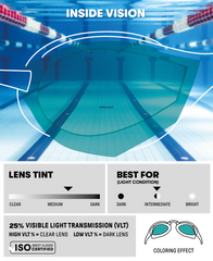 Arena Cobra Core Swipe Mirror Racing Goggles  - Aqua/Sage/Black
