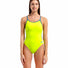 Arena Womens Lace Back Solid Swimsuit - Artic Lime/Blue Cosmo