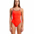 Arena Womens Lace Back Solid Swimsuit - Bright Coral/Plum