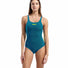 Arena Womens Team Swim Pro Back Solid Swimsuit - Blue Cosmo/Artic Lime
