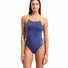 Arena Womens Team Challenge Back Solid Swimsuit - Future Dusk/Black/Artic Lime