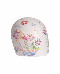 Arena HD Flamingo Print Swim Cap - White/Multi