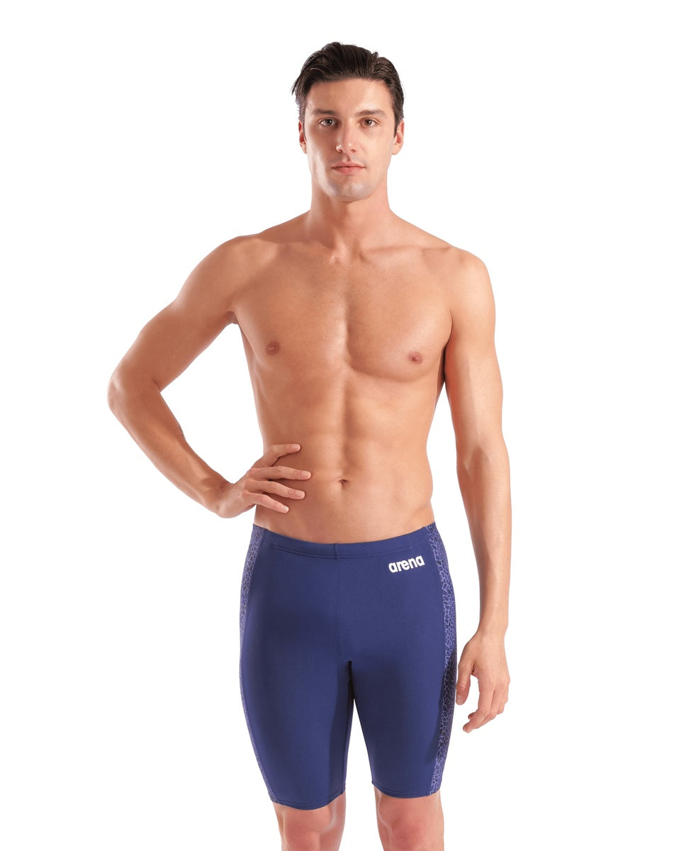 Arena Mens Snakeskin Swim Jammer - Navy/Team Navy