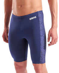 Arena Mens Snakeskin Swim Jammer - Navy/Team Navy