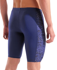 Arena Mens Snakeskin Swim Jammer - Navy/Team Navy