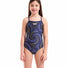 Arena Girls Fireflow Lightdrop Back Swimsuit - Navy/Team Navy/Yellow