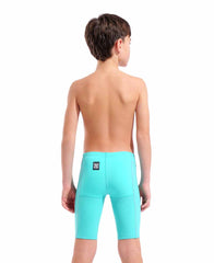 Arena Boys Powerskin Impulso Limited Edition pink jammer swimsuit, designed for competitive swimming, with sleek water-resistant fabric.