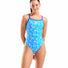 Arena Womens Flowers Challenge Back Swimsuit - Blue/Multi