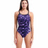 Arena Womens Wave Lightdrop Back Swimsuit - Black/Team Purple