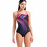 Arena Womens Jellyfish Swim Pro Back Swimsuit - Black/Multi/Bright Coral