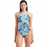 Arena Womens Earth View X Criss Cross Back Swimsuit - Water Multi/Water