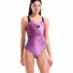 Arena Womens Peacock Swim Pro Back Swimsuit - Multi Pink/Black