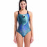 Arena Womens Peacock Swim Pro Back Swimsuit - Multi Green/Black