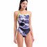 Arena Womens Earth Challenge Back Swimsuit - Black Multi/Black/Artic Lime