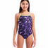 Arena Girls Wave Lightdrop Back Swimsuit - Artic Lime/Team Purple
