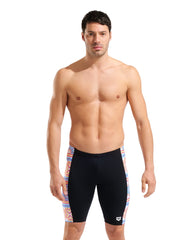 Arena Mens Sunrise Swim Jammer - Black/Multi