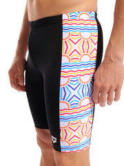Arena Mens Sunrise Swim Jammer - Black/Multi