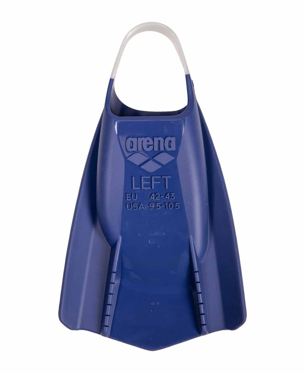 Arena Powerfin Pro Flex fins in midnight blue, featuring flexible blade design for improved swimming performance.