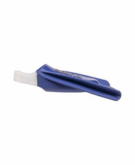 Arena Powerfin Pro Flex fins in midnight blue, designed for swimming, with flexible blade and adjustable strap for comfort.
