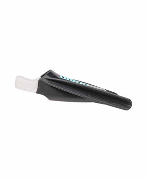 Black Arena Powerfin Pro Flex swim fins with adjustable foot pocket and flexible blade for enhanced aquatic performance.