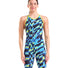 Arena Womens Powerskin Air 3 Open Back Aqua Gleam Limited Edition Kneesuit - Aqua/Gleam