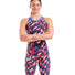Arena Womens Powerskin Air 3 Open Back Aqua Gleam Limited Edition Kneesuit - Red/White/Blue