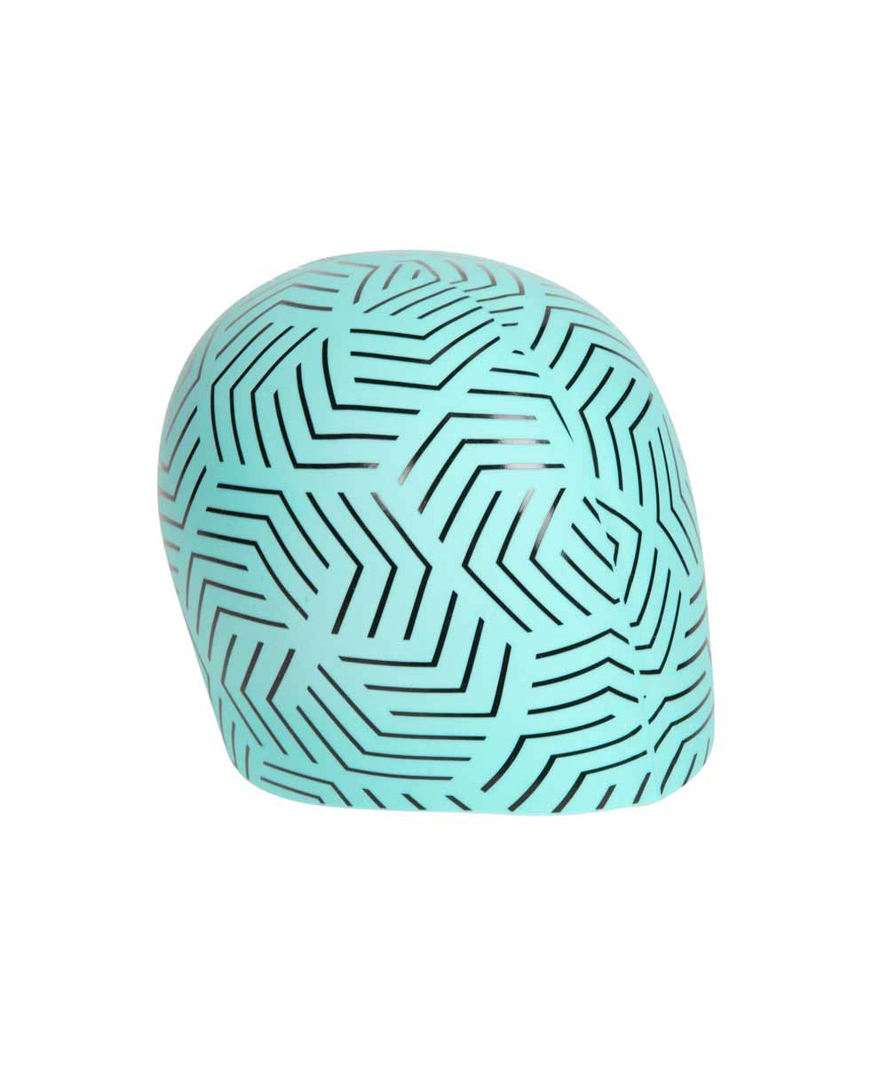 Arena Print 2 Cap Ltd Edition swim hat featuring a water maze design, made for competitive and recreational swimmers.