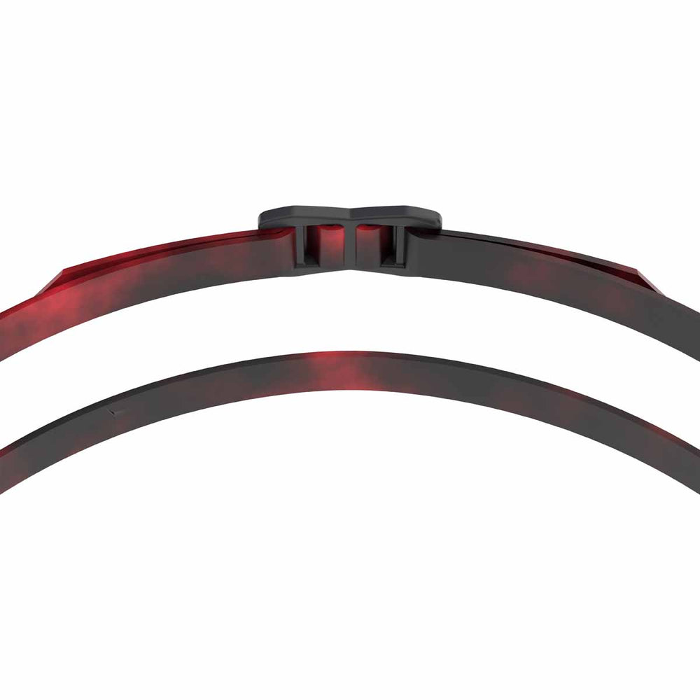 Speedo Fastskin Speedsocket 2.0 mirrored swimming goggles with splatter, smoke, and crimson gold mirror lenses.