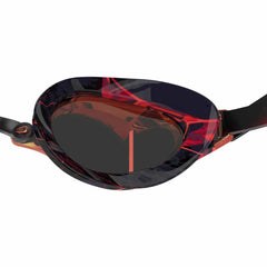 Speedo Fastskin Speedsocket 2.0 mirrored goggles with splatter smoke and crimson gold mirror lenses for competitive swimming.